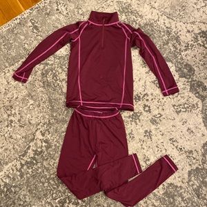 LL Bean kids wicked warm long underwear expedition weight